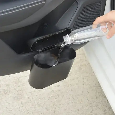 Lixeira Para Carro Dispenser Portátil C/ Tampa Automática - CARDISPLAY PRO®